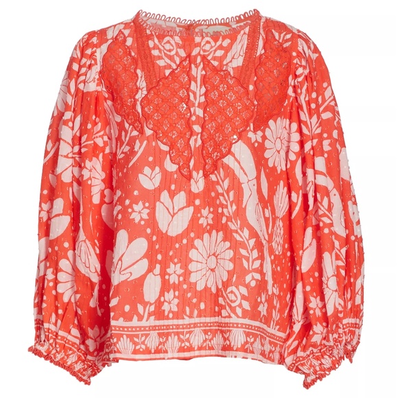 FARM Rio Tops - FARM RIO | Neon Jungle Embroidered Blouse